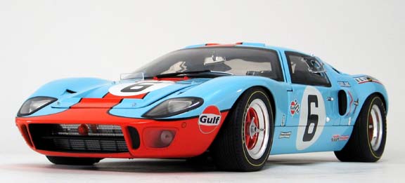 A 1 12 scale replica of the Ford Gulf GT40 chassis number 1075 driven to 