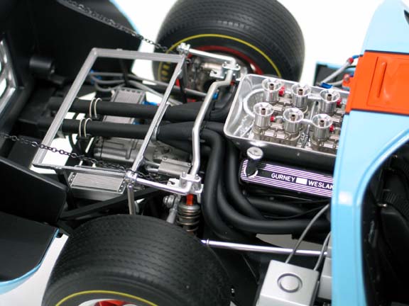 Ford GT40 gmp 1/12 scale diecast engine top view Ford GT40 gmp 1/12 scale diecast engine top view